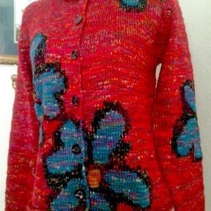 Susan Bristol Vintage Retro Cardigan size XL